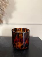 Kaarsenhouder panter print, Overige materialen, Gebruikt, Ophalen of Verzenden, Kandelaar