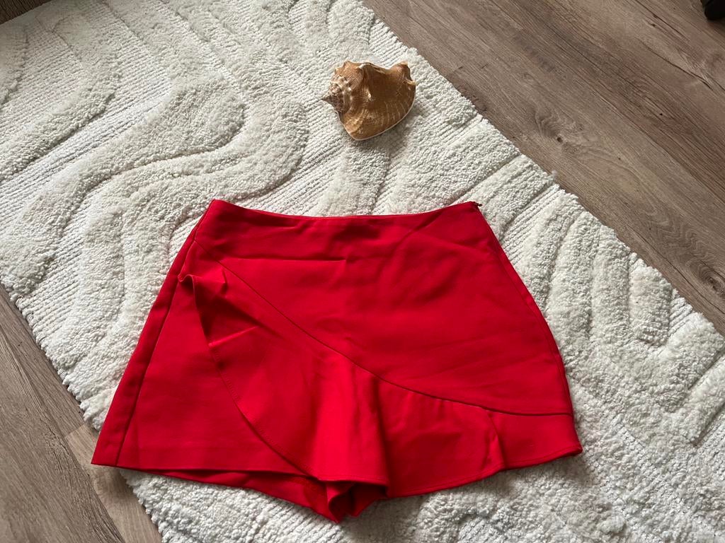 Supers mooi rood broek rokje Zara maat S, Kort, Nieuw, Ophalen of Verzenden, Maat 36 (S)
