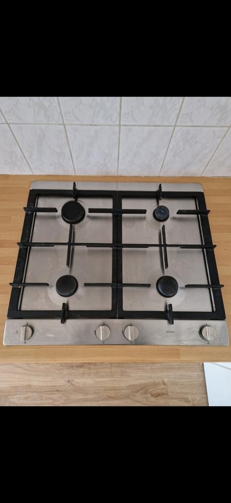 Gaskookplaat, Gebruikt, Inbouw, Gas, 4 kookzones