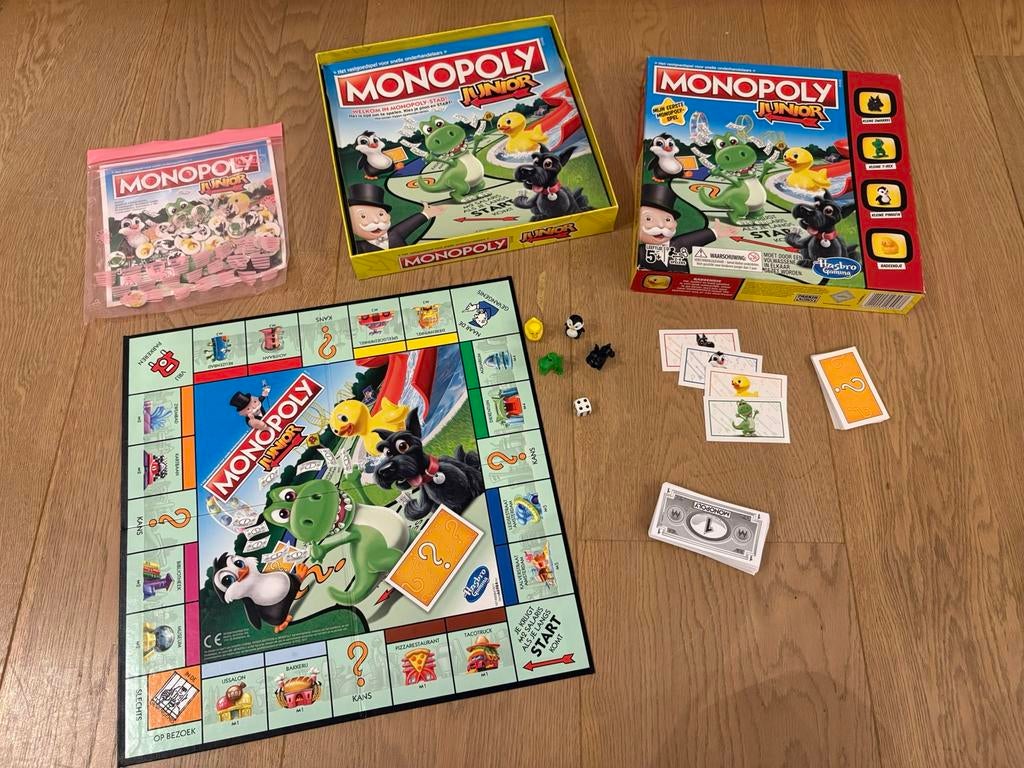 Leuk spel Monopoly Junior compleet Hasbro Games, Hobby en Vrije tijd, Gezelschapsspellen | Bordspellen, Ophalen of Verzenden, Zo goed als nieuw