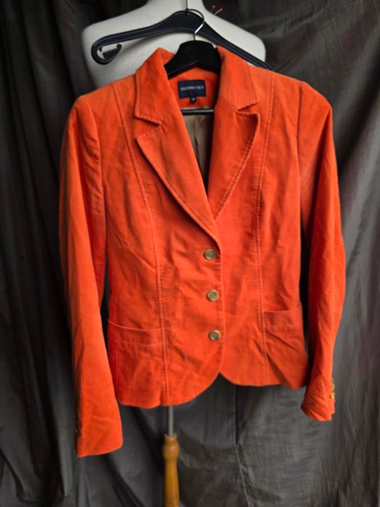 Oranje Blazer van Steppin'Out - mt. 38, Maat 38/40 (M), Oranje, Ophalen of Verzenden, Zo goed als nieuw