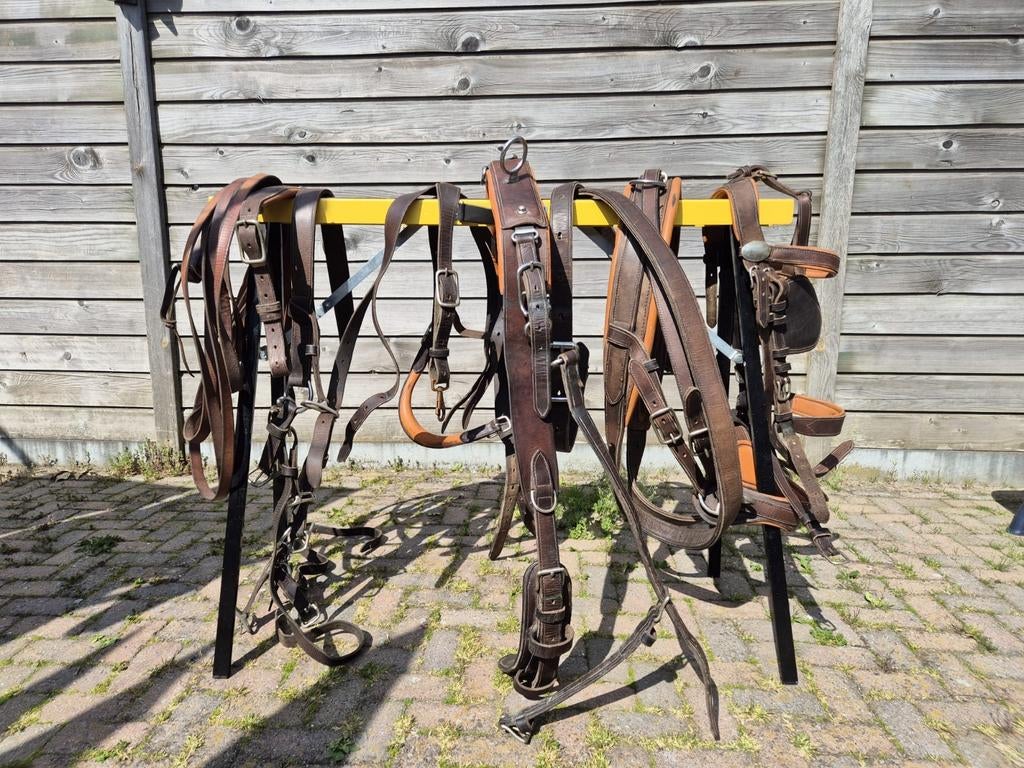 Van der wiel enkelspan tuig, Dieren en Toebehoren, Paarden en Pony's | Hoofdstellen en Tuigage, Ophalen of Verzenden, Gebruikt