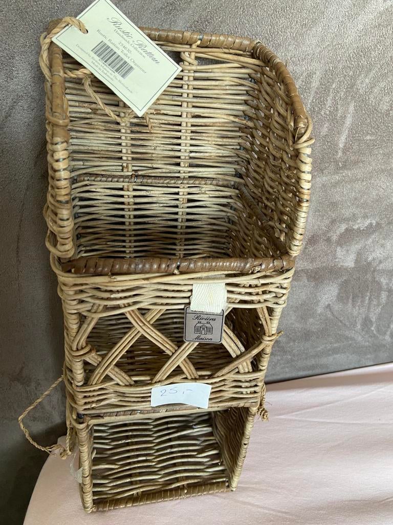 Toilet rol houder riviera maison, Ophalen, Zo goed als nieuw, Rechthoekig, Riet