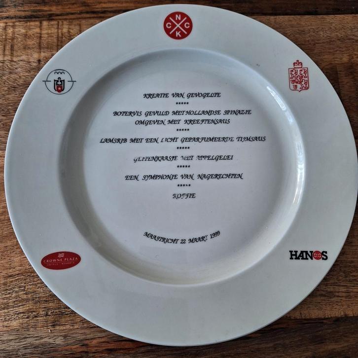 Mosa Maastricht Bord - Maastricht 22 Maart 1999, Antiek en Kunst, Antiek | Schalen, Ophalen of Verzenden