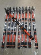 Partij van 10 Oranje telescoop werphengels 1 80m 25gr., Werphengel, Nieuw, Ophalen of Verzenden, Kamasaki