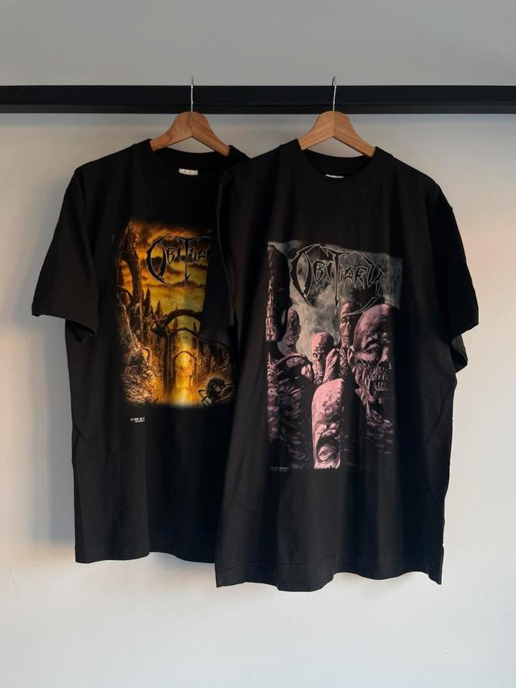 Vintage Obituary Shirts, Kleding | Heren, T-shirts, Zo goed als nieuw, Maat 56/58 (XL), Zwart, Ophalen of Verzenden