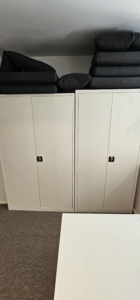 ZGAN archiefkasten & lockers wit, Ophalen, 100 tot 150 cm, Wit, Zo goed als nieuw