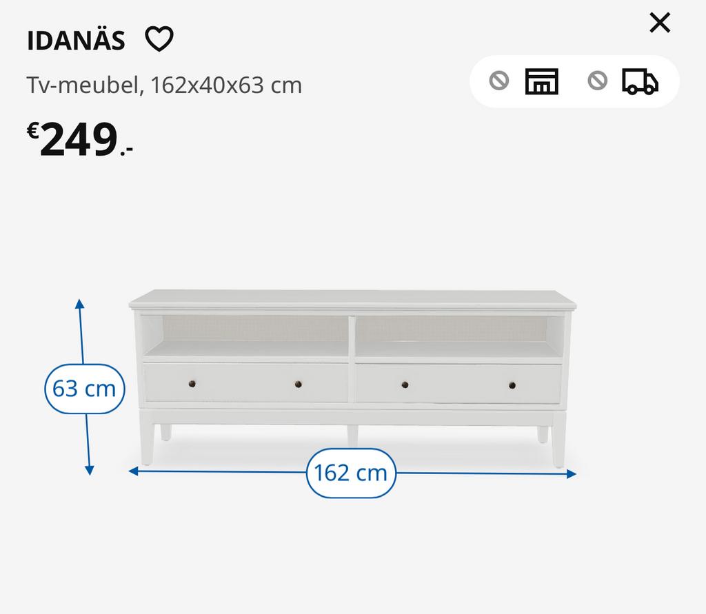 Tv meubel tv kast, Ophalen, Nieuw, 25 tot 50 cm, Minder dan 100 cm