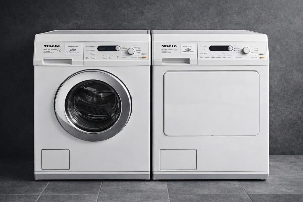 Miele setje wasmachine en condens droger 7KG inc Garantie, Refurbished, Ophalen of Verzenden, Voorlader, Witgoedserviceapeldoorn@hotmail.com