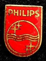 Philips speld- rood emaille 3, Verzamelen, Verzenden, Nieuw, Merk, Speldje of Pin