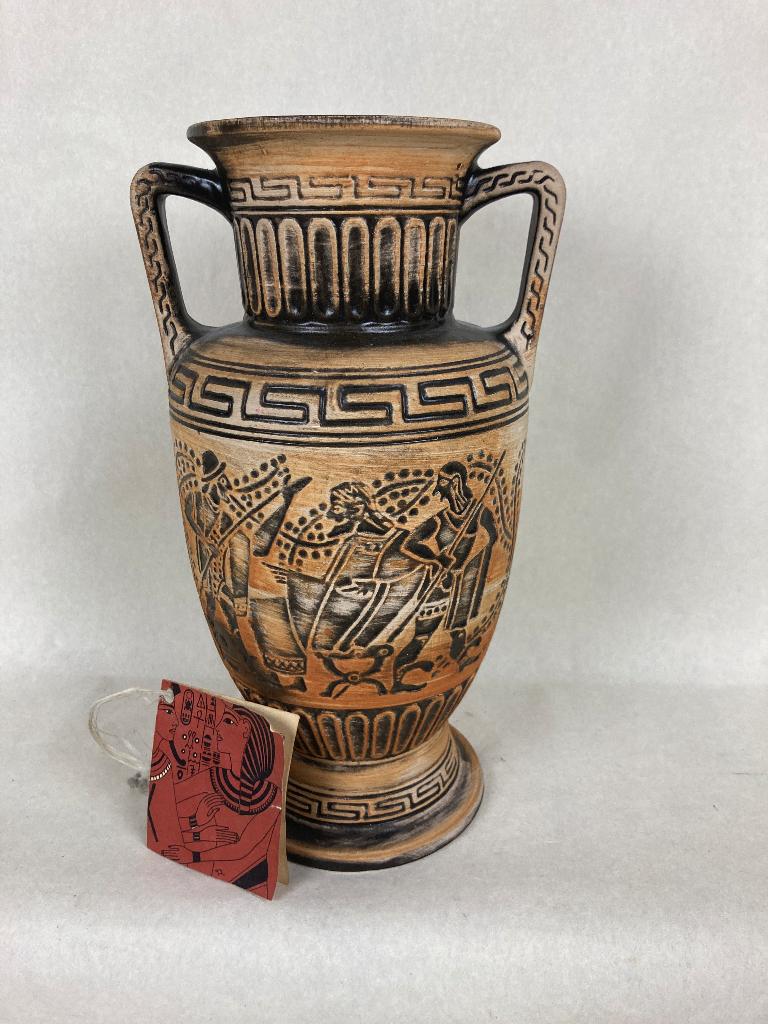 vaas; Grieks, Overige kleuren, Aardewerk of Porselein, Ophalen of Verzenden, Zo goed als nieuw