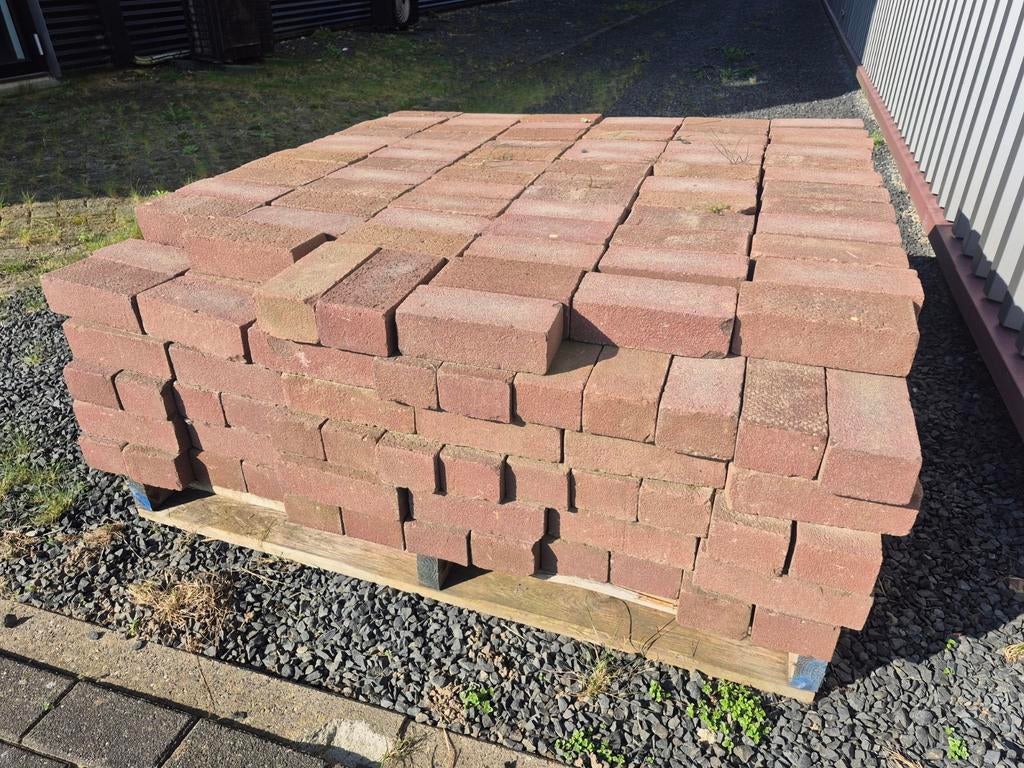 Hardgebakken 7 duimers - Klinkers voor tuin en terras, Ophalen, Gebruikt, Keramiek, Klinkers
