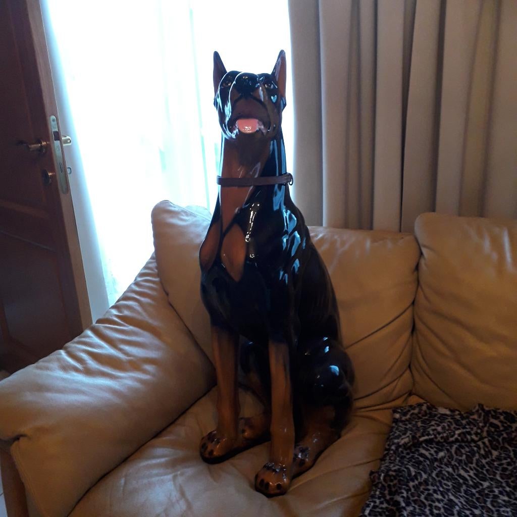 dobermann beeld, Ophalen, Zo goed als nieuw, Dier