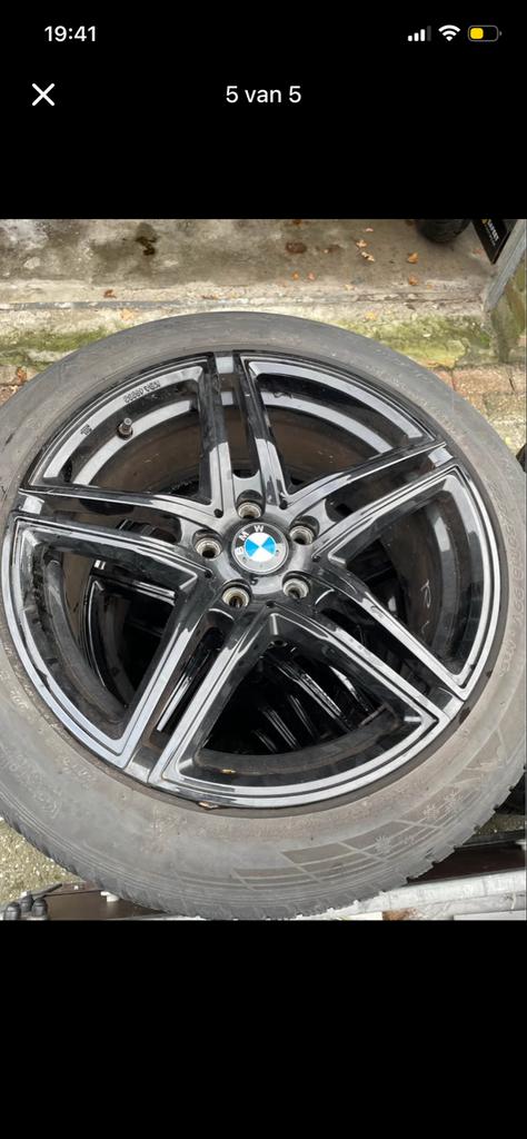 BMW 18 inch velgen met winterbanden 225/50R18, Ophalen, 18 inch, Gebruikt, Banden en Velgen