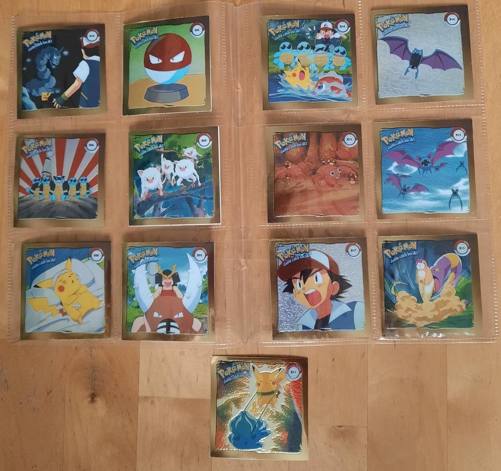 Pokémon Artbox 13 stickers, Ophalen of Verzenden, Gebruikt, Meerdere kaarten