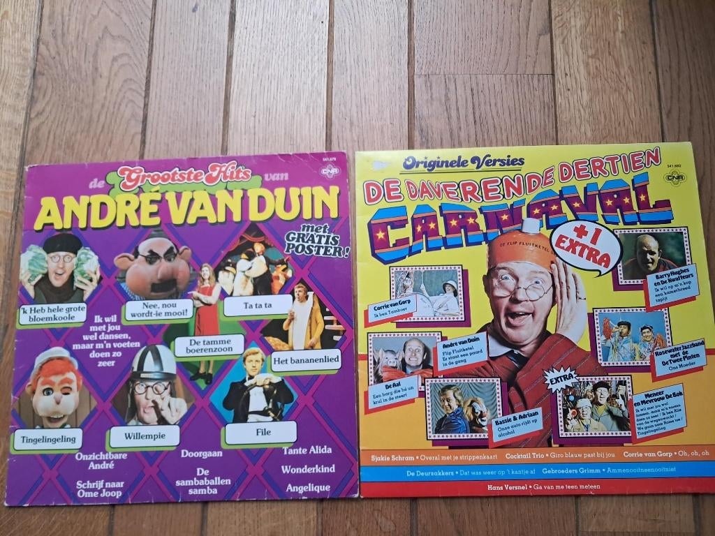 2x lp andre van duin, Ophalen of Verzenden, Zo goed als nieuw, 12 inch, Levenslied of Smartlap