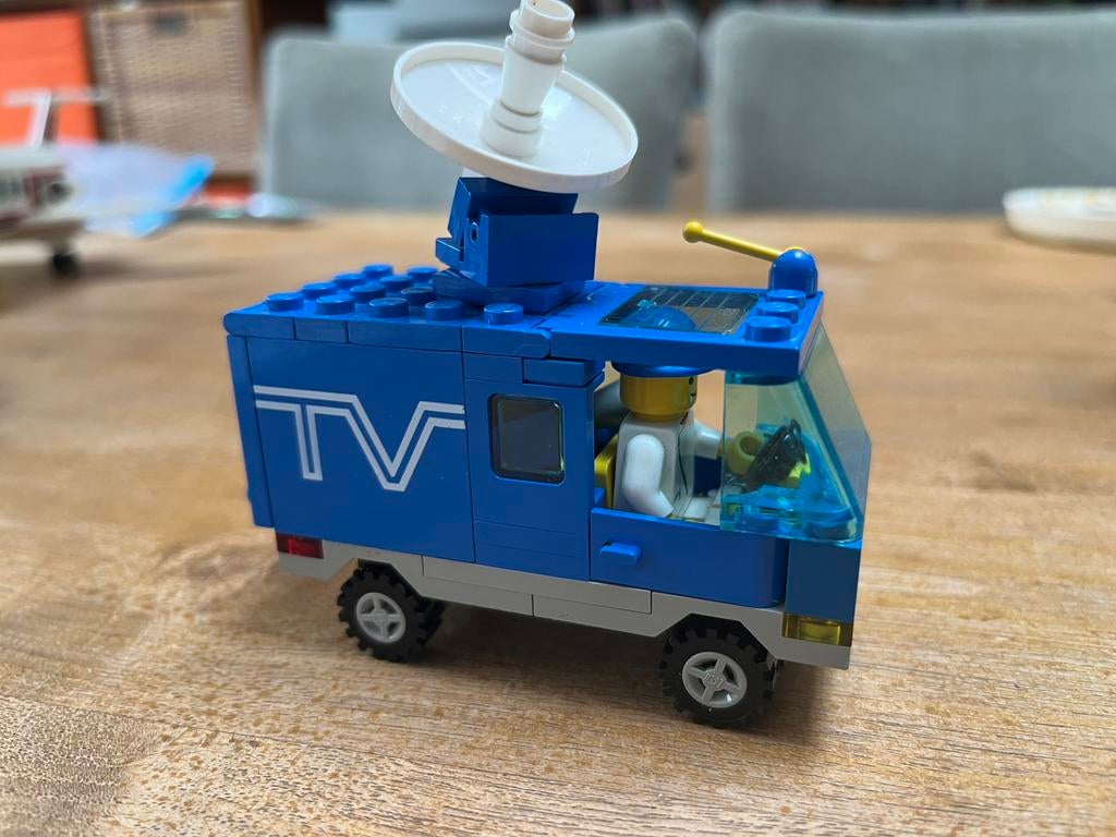Lego 6661 TV wagen 1989, Ophalen of Verzenden, Gebruikt, Complete set, Lego