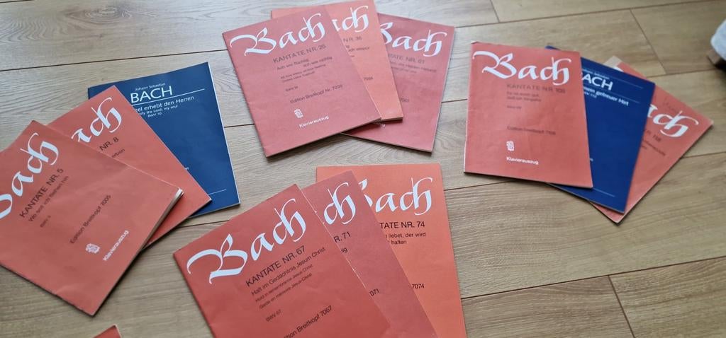 Bach-cantates (23 delen) | Bach cantatas (23 volumes), Muziek en Instrumenten, Bladmuziek, Ophalen of Verzenden, Gebruikt, Artiest of Componist