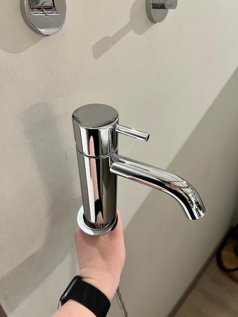 Wastafelmengkraan chroom, Huis en Inrichting, Stoelen, Gebruikt, Eén, Overige kleuren, Ophalen