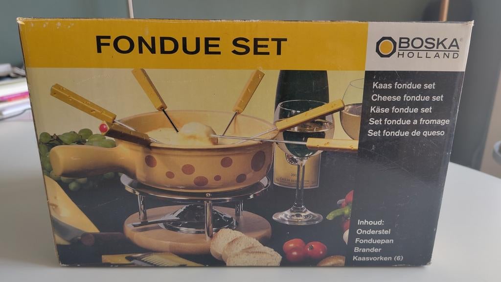 Boska kaasfondue set 6 personen, Ophalen, Gebruikt, Overige stijlen, Kop(pen) en/of Schotel(s)