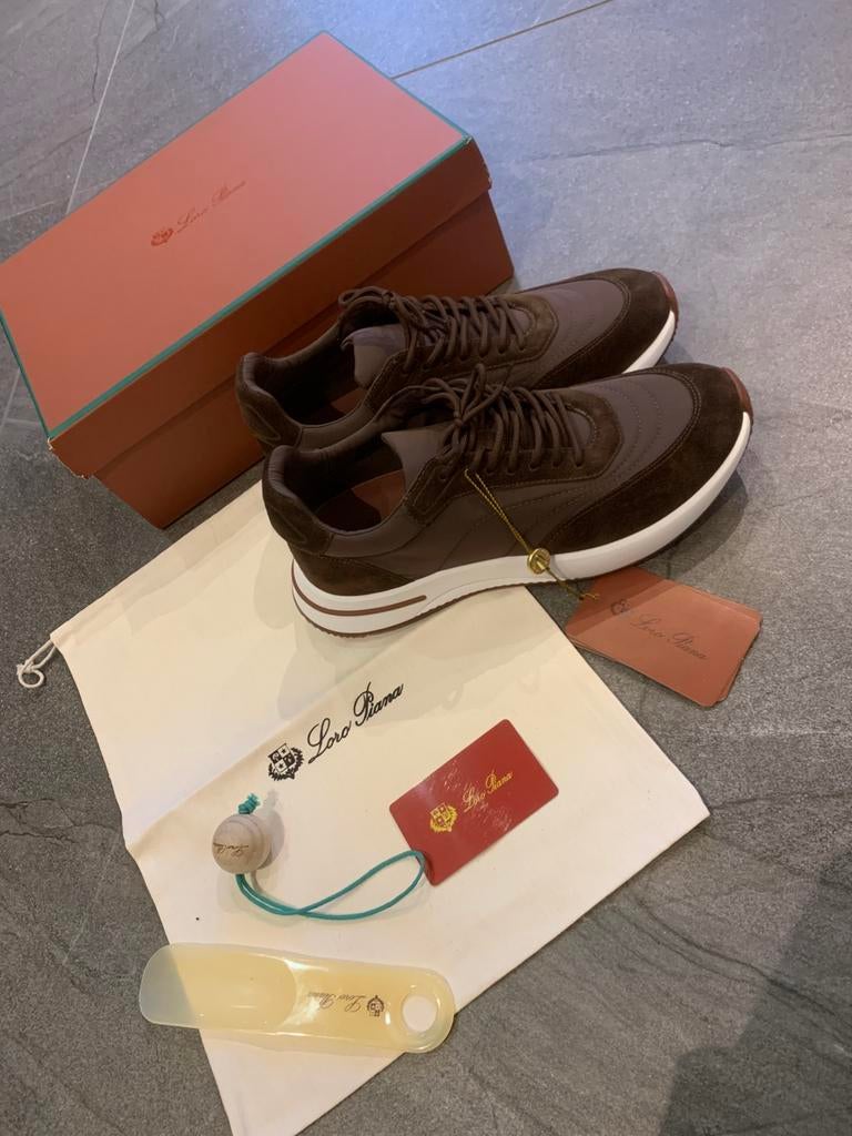 Loro piana LP weekend walk sneaker bruin maat 44, Ophalen of Verzenden, Zo goed als nieuw, Bruin