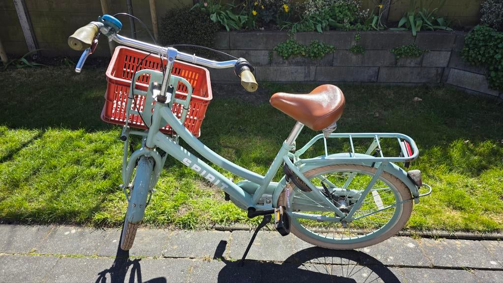 Groene meisjesfiets Spirit Cargo N3 22 inch, Ophalen, Gebruikt, Terugtraprem, Spirit