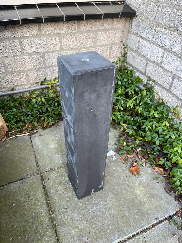 6x Betonpoer zwart M16 12x12x58 cm, Doe-het-zelf en Verbouw, Overige Doe-het-zelf en Verbouw, Ophalen, Gebruikt