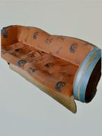 Tonnen bankstel Afrikaprint, UNIEK!!, Ophalen, 100 tot 125 cm, Tweepersoons, Rechte bank