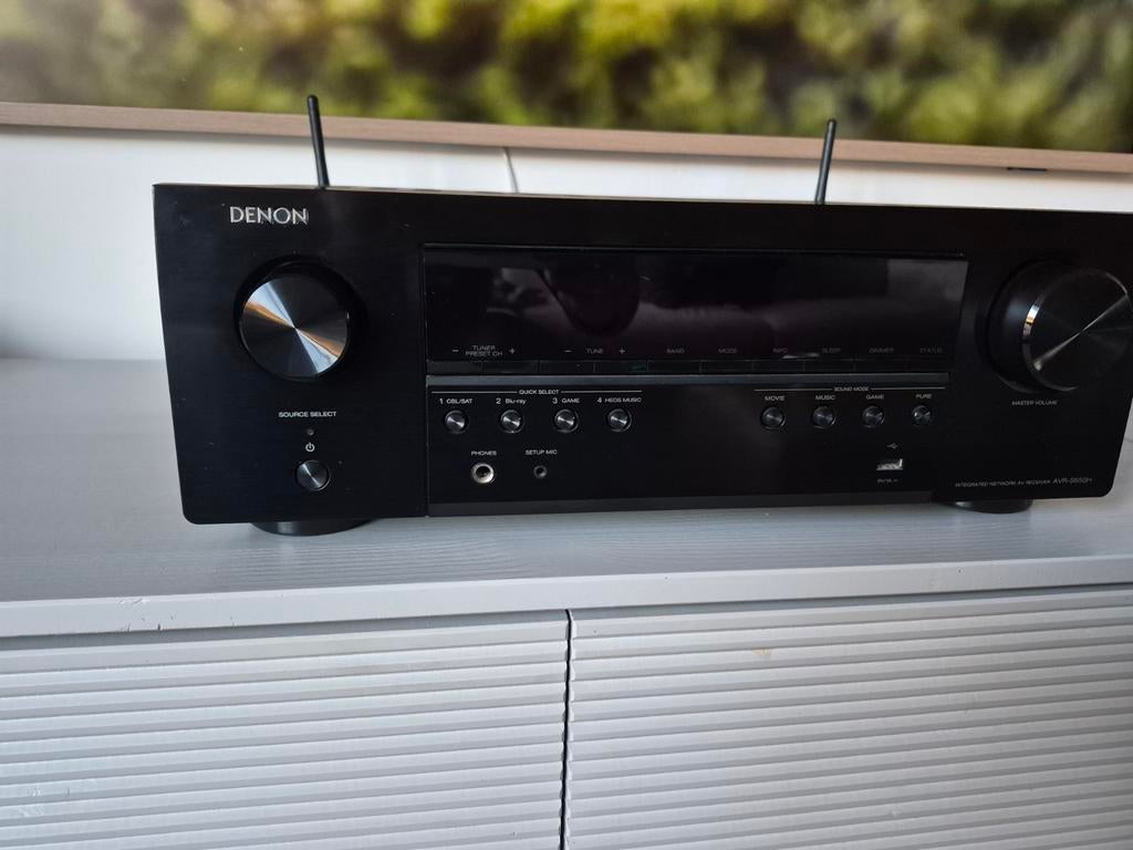 Denon 5.1 4K HEOS receiver met wifi, bluetooth en phono, Ophalen, Denon, Zo goed als nieuw, 120 watt of meer