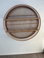 Rond houten wandrek met twee planken, Ophalen of Verzenden, Gebruikt