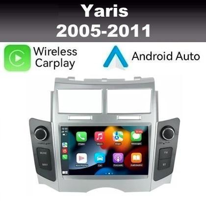Toyota Yaris 2005-2011 navigatie radio android 14 carplay, Auto diversen, Autoradio's, Nieuw, Ophalen of Verzenden