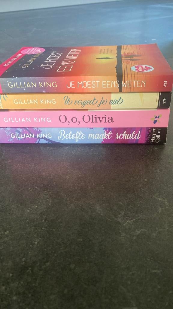 Gillian King boekenpakket (4 romans), Boeken, Romans, Gelezen, Nederland, Ophalen of Verzenden