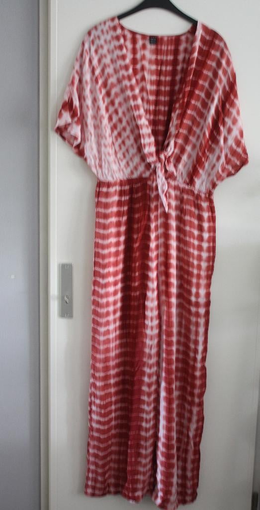 jumpsuit rood wit  maat l 40-42, Kleding | Dames, Jumpsuits, Ophalen of Verzenden, Gedragen, Maat 38/40 (M), Rood