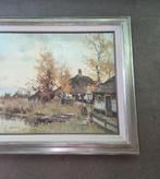 Schilderij A.J. Zwart huisje aan het giethoornse meer, Antiek en Kunst, Kunst | Schilderijen | Klassiek, Ophalen