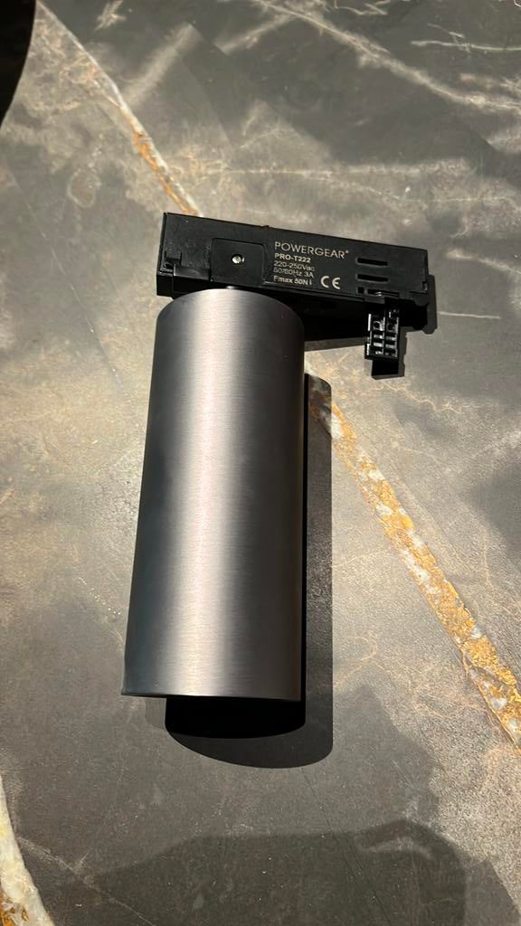 5 stuks Altera TR 3-fase trackspot Elys Gunmetal, Huis en Inrichting, Lampen | Spots, Metaal of Aluminium, Nieuw, Ophalen of Verzenden