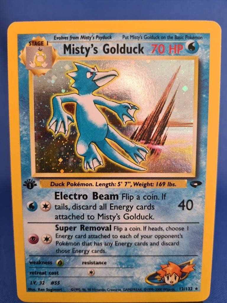 Misty's Golduck 12/132 - Gym Challenge (1st edition), Verzenden, Gebruikt