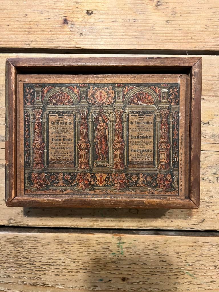 Richters anker steinbaukasten nr 2 Eger ca. 1900, Antiek en Kunst, Antiek | Speelgoed, Ophalen of Verzenden