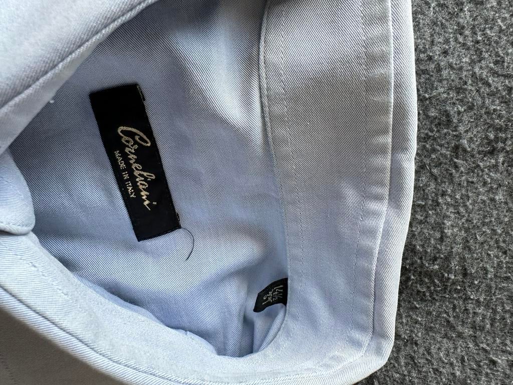 CORNELIANI overhemd hemd shirt 37, Ophalen of Verzenden, Zo goed als nieuw, Blauw, Halswijdte 38 (S) of kleiner