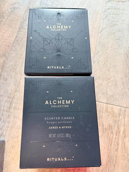 Rituals The Alchemy Collection Scented Candle Amber & Myrrh, Huis en Inrichting, Ophalen, Overige materialen, Zwart, Nieuw