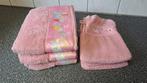 Handdoeken en washandjes roze Eenhoorn, Handdoek, Ophalen of Verzenden, Zo goed als nieuw, Roze