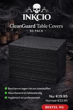 INKCIO CleanGuard Table Covers – 50 Pack, Ophalen of Verzenden, Overige typen