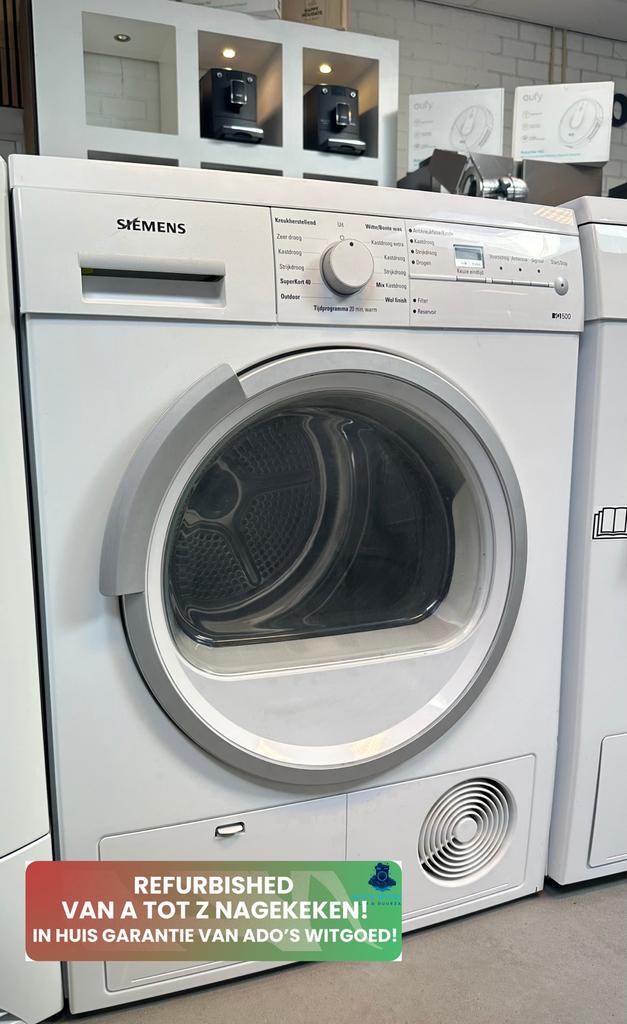 SIEMENS IQ500 7KG CONDENSDROGER AutoDry, 6 tot 8 kg, SIEMENS, Info@adoswitgoed.nl, Anti-kreukfase