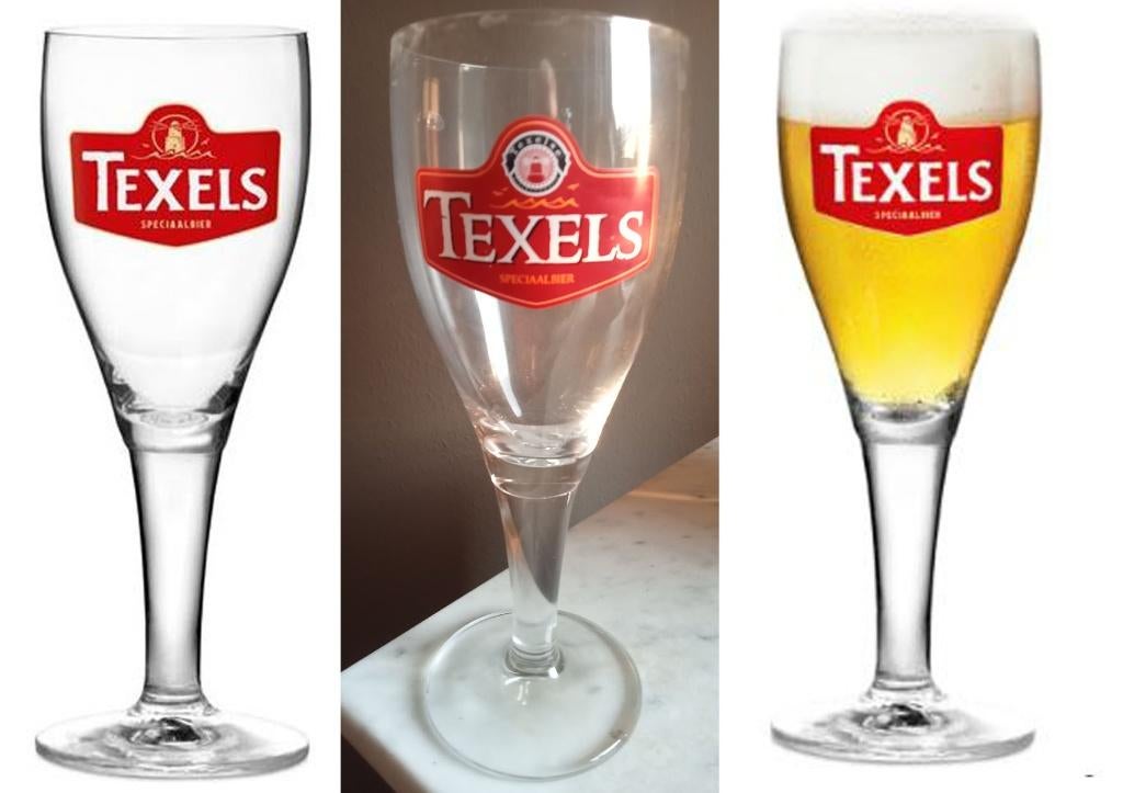 3 Texels Bierglazen Op Voet 0,3 L, Verzamelen, Biermerken, Ophalen of Verzenden, Zo goed als nieuw, Glas of Glazen, Overige merken