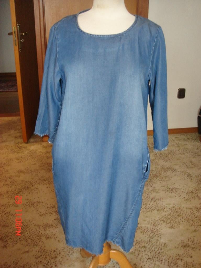 Toffe spijkerstof jurk maat M merk Stroke, Kleding | Dames, Jurken, Maat 38/40 (M), Blauw, Ophalen of Verzenden, Zo goed als nieuw