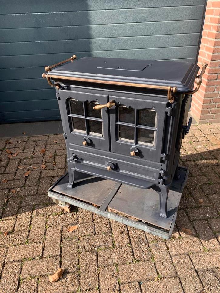 Laxevaags Beaulieu houtkachel, Huis en Inrichting, Kachels, Gebruikt, Vrijstaand, Houtkachel, Hout, Ophalen