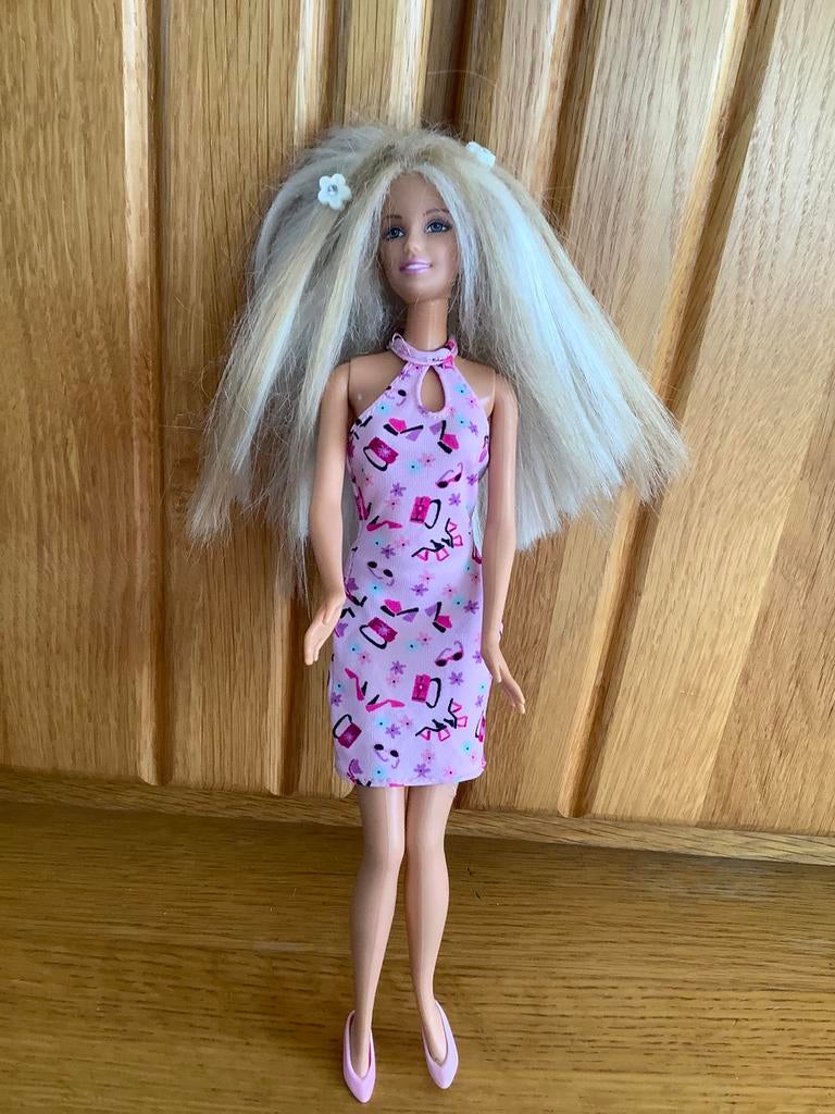 Barbie met zachte ,beweegbare buik,vintage, Ophalen of Verzenden, Gebruikt, Barbie