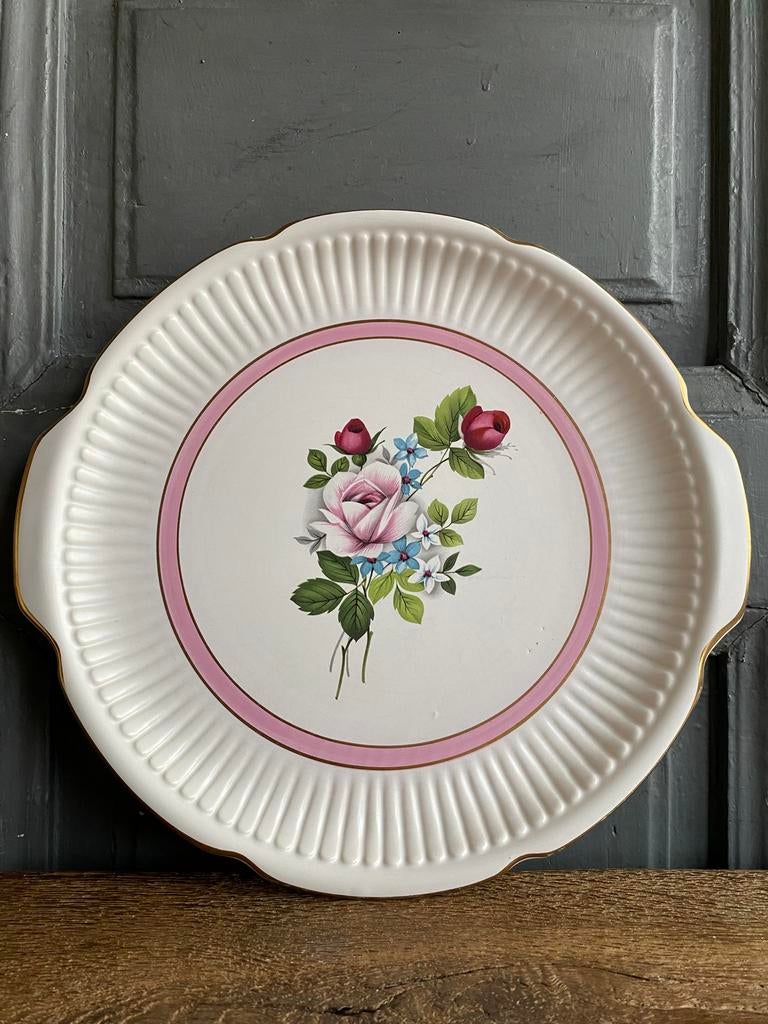 Flora Keramiek Gouda - Serveerschotel!, Antiek en Kunst, Antiek | Keramiek en Aardewerk, Ophalen of Verzenden
