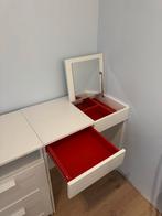 IKEA Brimnes toilettafel met spiegel en lade, Ophalen, 100 tot 150 cm, Zo goed als nieuw, Minder dan 100 cm