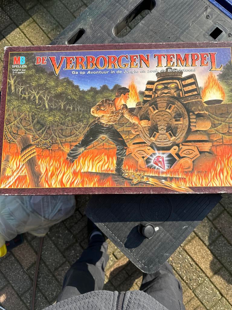 De Verborgen Tempel MB Spellen Bordspel, Drie of vier spelers, Ophalen of Verzenden, Gebruikt