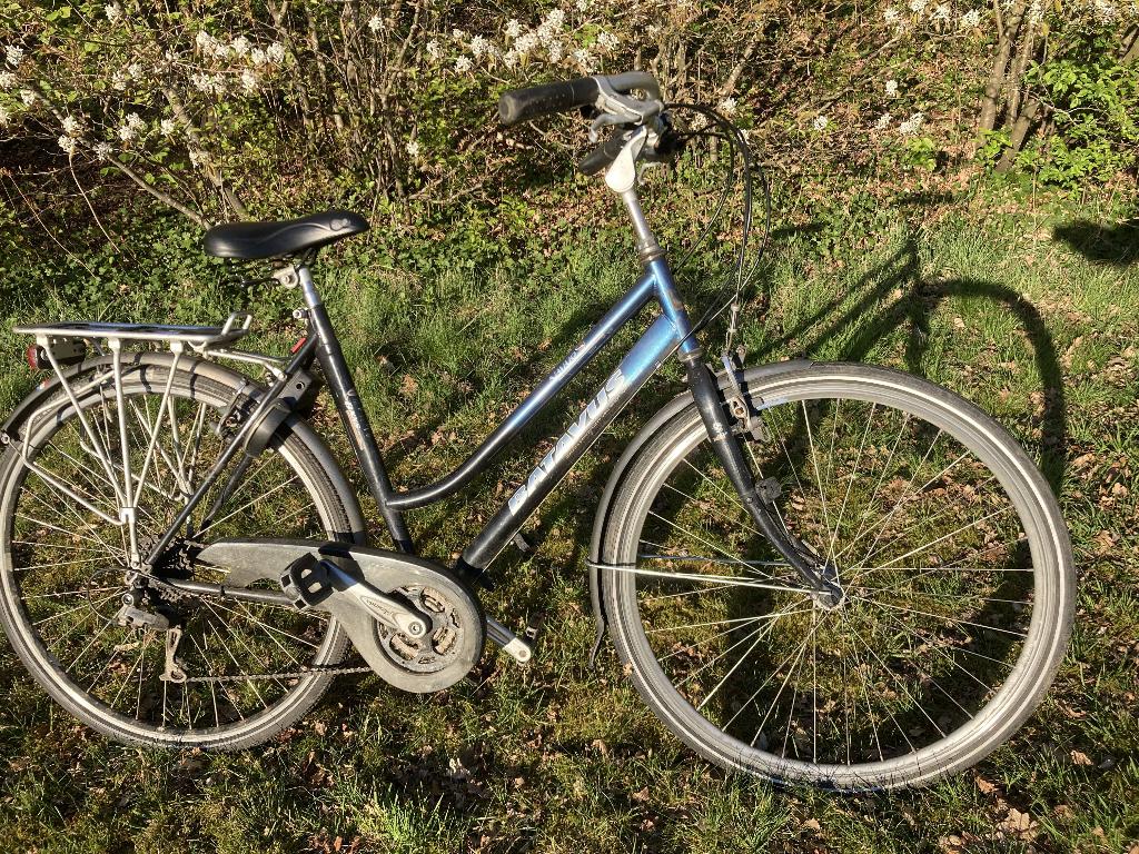 Batavus Navajo damesfiets met derailleur blauw, Fietsen en Brommers, Ophalen, 28 inch, Velgrem, Batavus